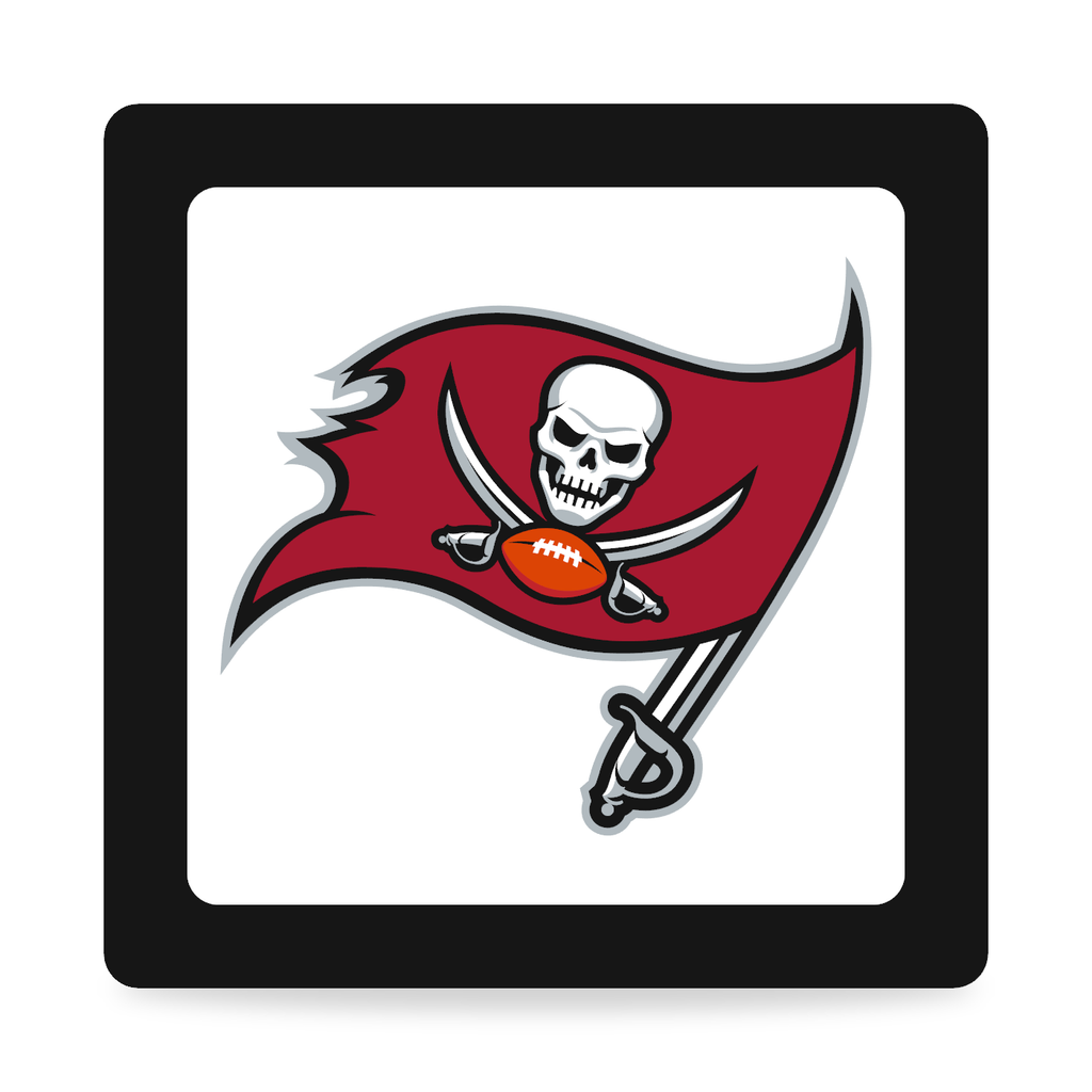 Tampa Bay Buccaneers NFL 3-Inch Square Hitch Cover for 1.25 or 2 Inch Receiver