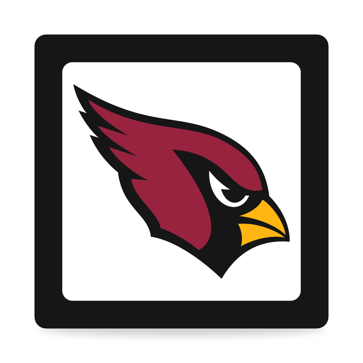 Arizona Cardinals NFL 3-Inch Square Hitch Cover for 1.25 or 2 Inch Receiver