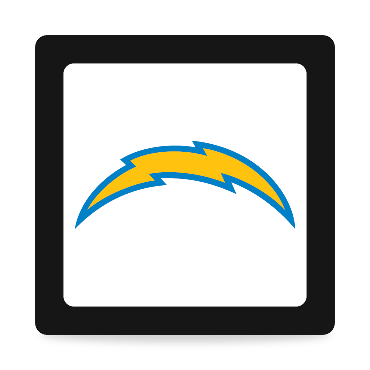 Los Angeles Chargers NFL 3-Inch Square Hitch Cover for 1.25 or 2 Inch Receiver