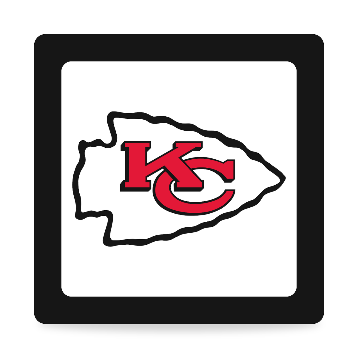 Kansas City Chiefs NFL 3-Inch Square Hitch Cover for 1.25 or 2 Inch Receiver