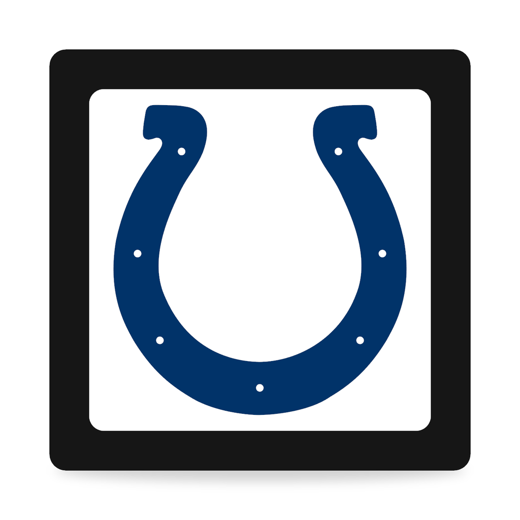 Indianapolis Colts NFL 3-Inch Square Hitch Cover for 1.25 or 2 Inch Receiver