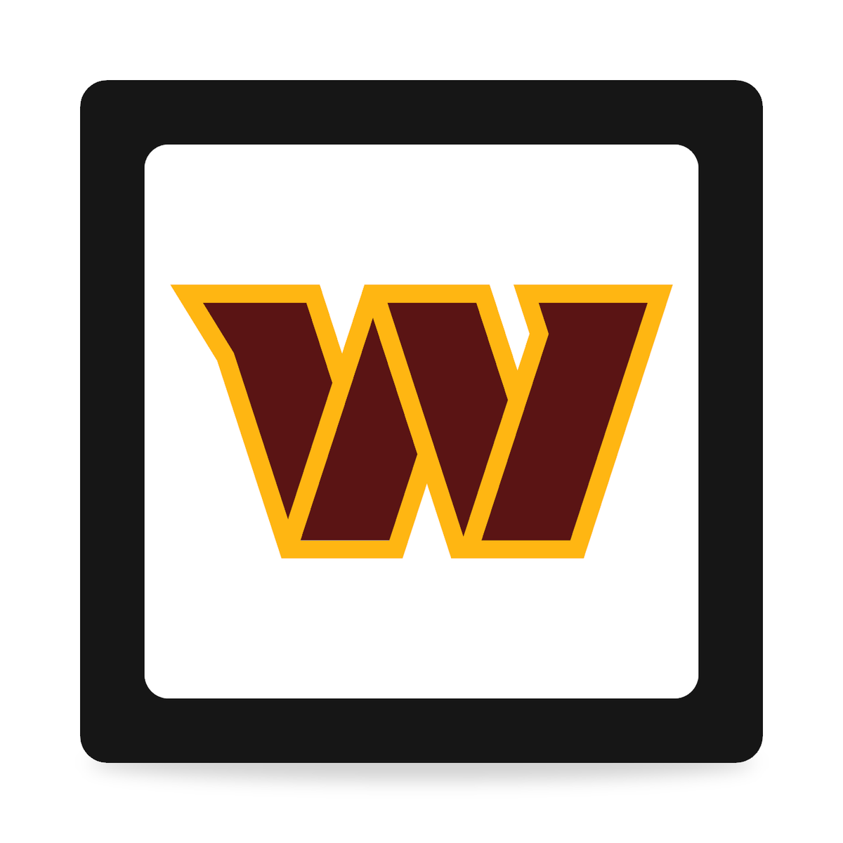 Washington Commanders NFL 3-Inch Square Hitch Cover for 1.25 or 2 Inch Receiver