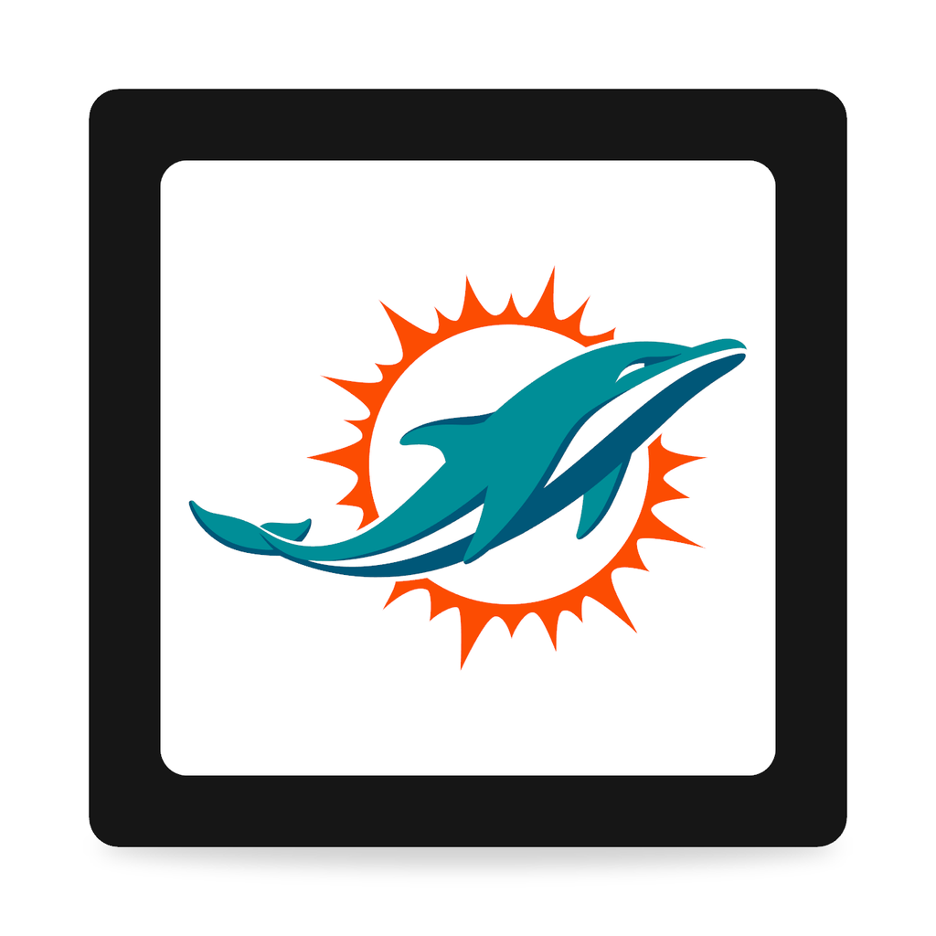 Miami Dolphins NFL 3-Inch Square Hitch Cover for 1.25 or 2 Inch Receiver