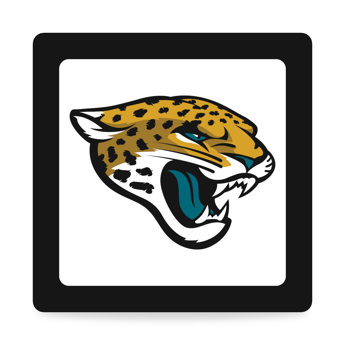 Jacksonville Jaguars NFL 3-Inch Square Hitch Cover for 1.25 or 2 Inch Receiver