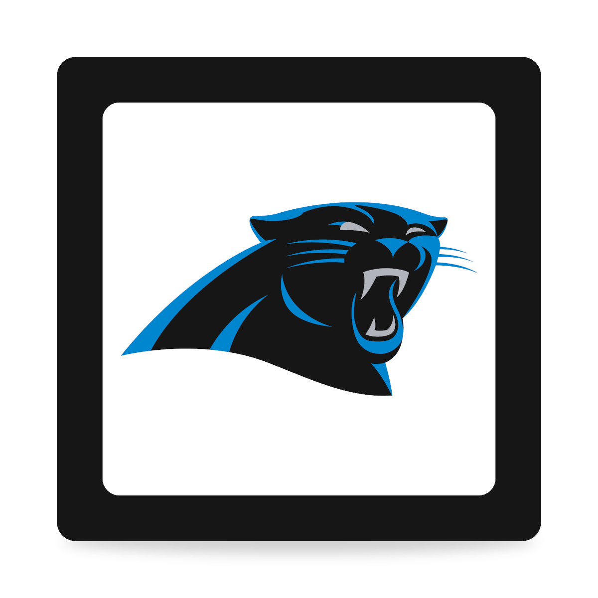 Carolina Panthers NFL 3-Inch Square Hitch Cover for 1.25 or 2 Inch Receiver