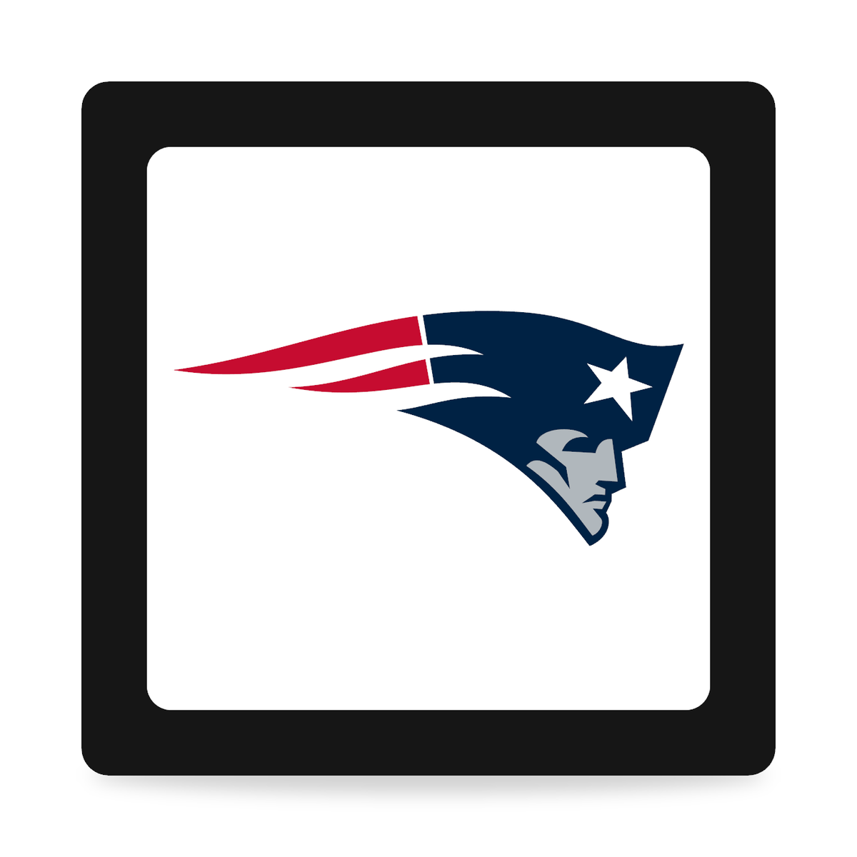 New England Patriots NFL 3-Inch Square Hitch Cover for 1.25 or 2 Inch Receiver