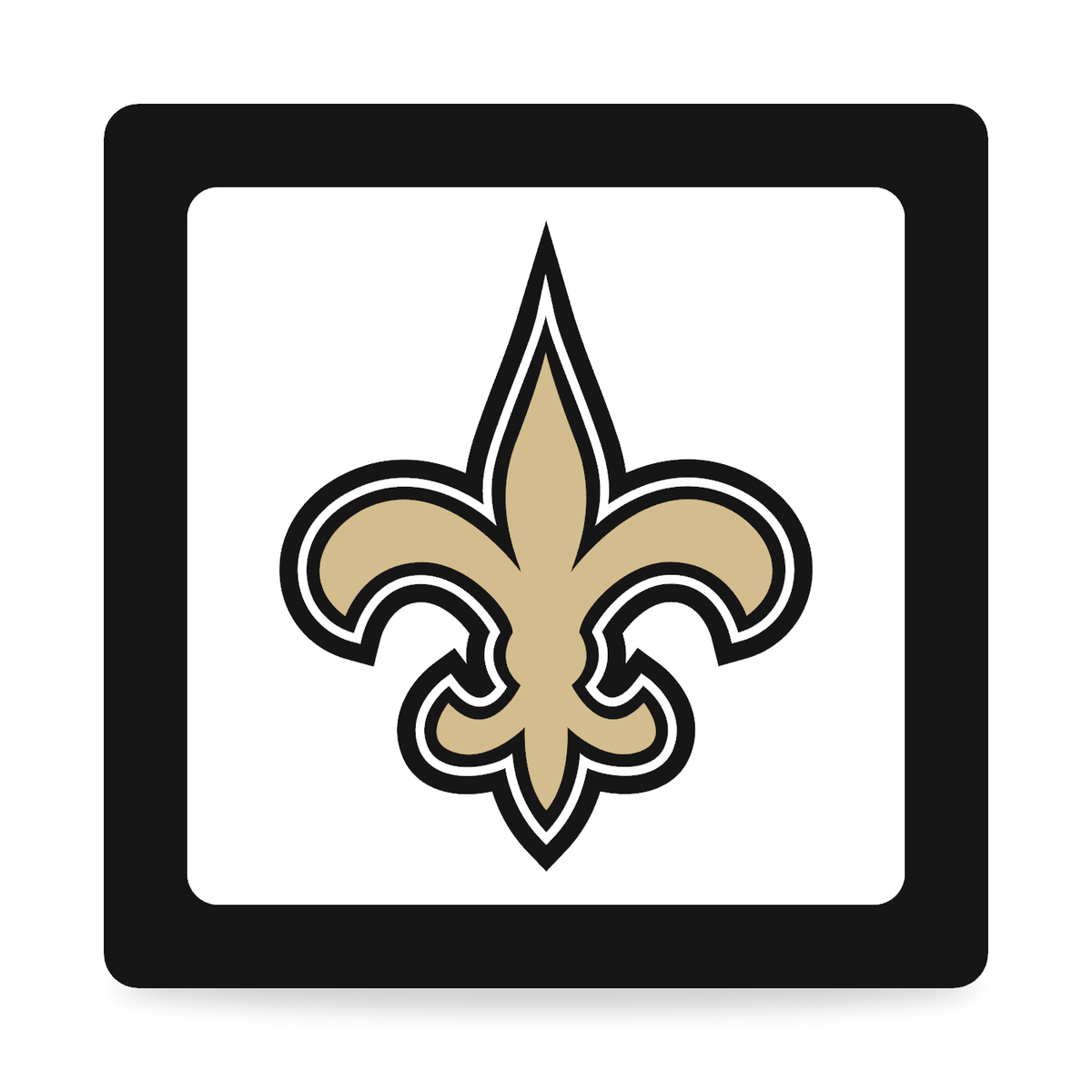 New Orleans Saints NFL 3-Inch Square Hitch Cover for 1.25 or 2 Inch Receiver