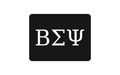 Beta Sigma Psi Greek Letter Hitch Cover Black White 2 Inch Receiver