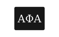 Alpha Phi Alpha Greek Letter Hitch Cover Black White 2 Inch Receiver