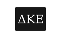 Delta Kappa Epsilon Greek Letter Hitch Cover Black White 2 Inch Receiver