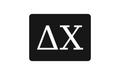 Delta Chi Greek Letter Hitch Cover Black White 2 Inch Receiver