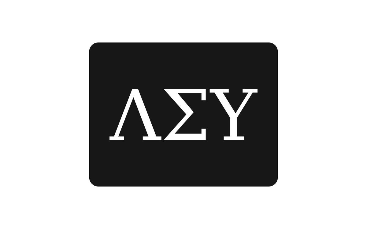 Lambda Sigma Upsilon Greek Letter Hitch Cover Black White 2 Inch Receiver
