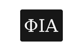 Phi Iota Alpha Greek Letter Hitch Cover Black White 2 Inch Receiver