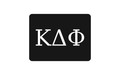 Kappa Delta Phi Greek Letter Hitch Cover Black White 2 Inch Receiver