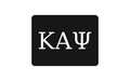 Kappa Alpha Psi Greek Letter Hitch Cover Black White 2 Inch Receiver