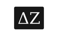 Delta Zeta Greek Letter Hitch Cover Black White 2 Inch Receiver
