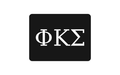 Phi Kappa Sigma Greek Letter Hitch Cover Black White 2 Inch Receiver