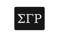 Sigma Gamma Rho Greek Letter Hitch Cover Black White 2 Inch Receiver