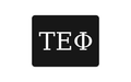 Tau Epsilon Phi Greek Letter Hitch Cover Black White 2 Inch Receiver
