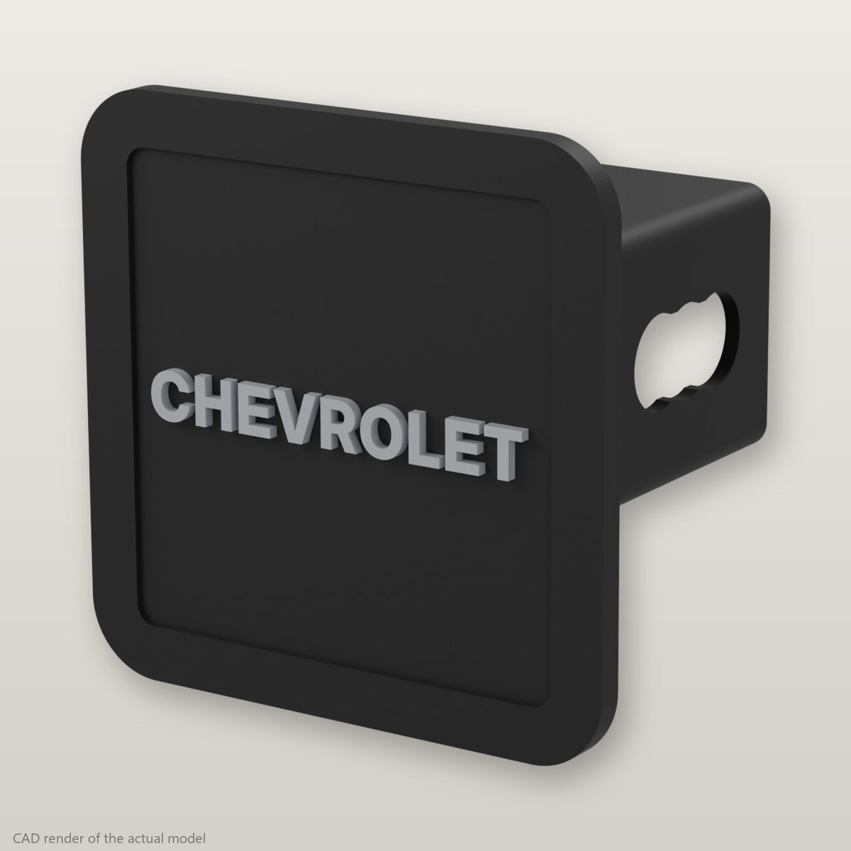 Chevrolet Trailer Hitch Cover 2 Inch 1.25 Inch Receiver Plug Raised Letters