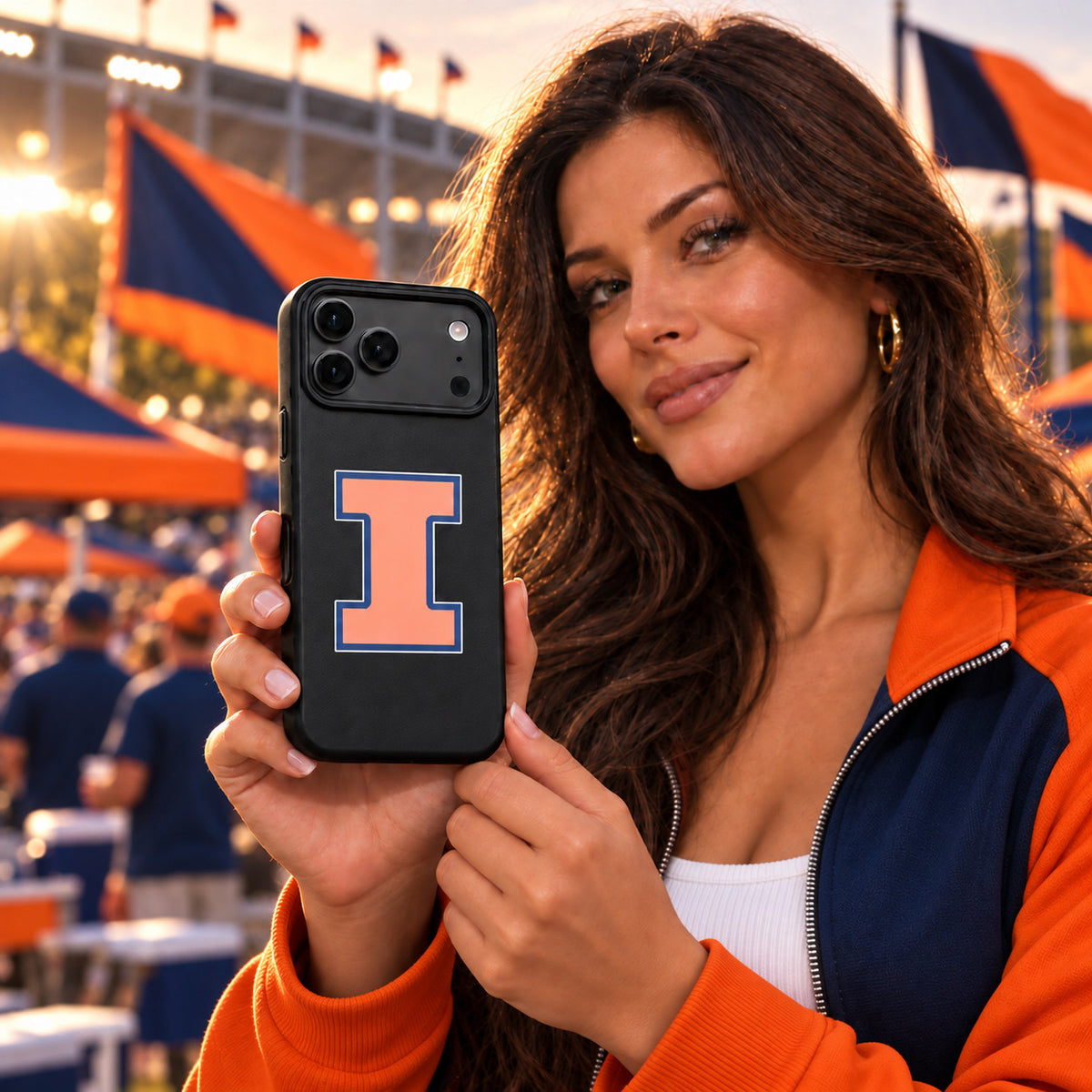Illinois Fighting Illini Phone Case Cover iPhone 17 Pro Max Samsung Galaxy S26