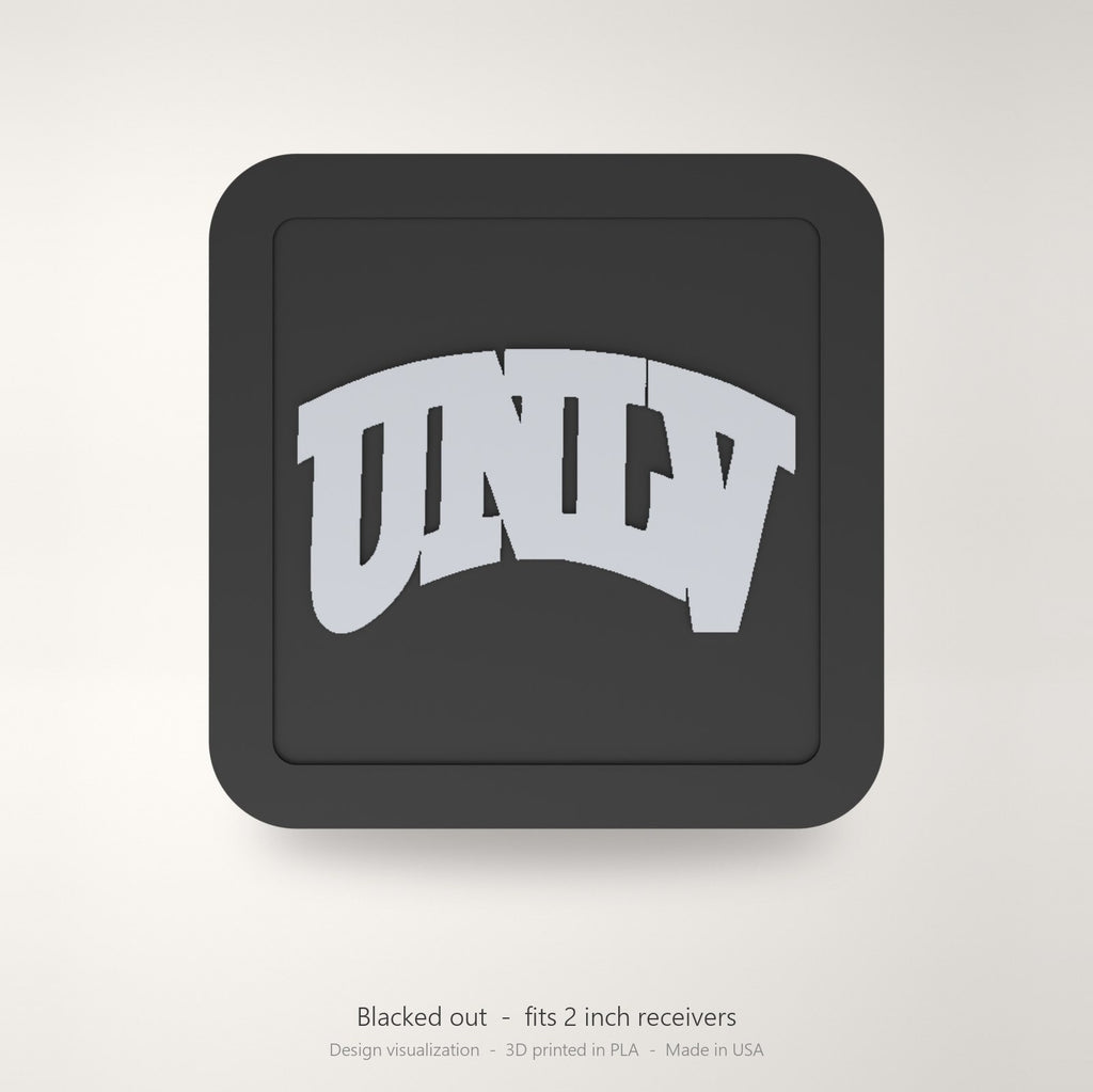 UNLV Rebels Blackout Trailer Hitch Cover 2 Inch Receiver Black