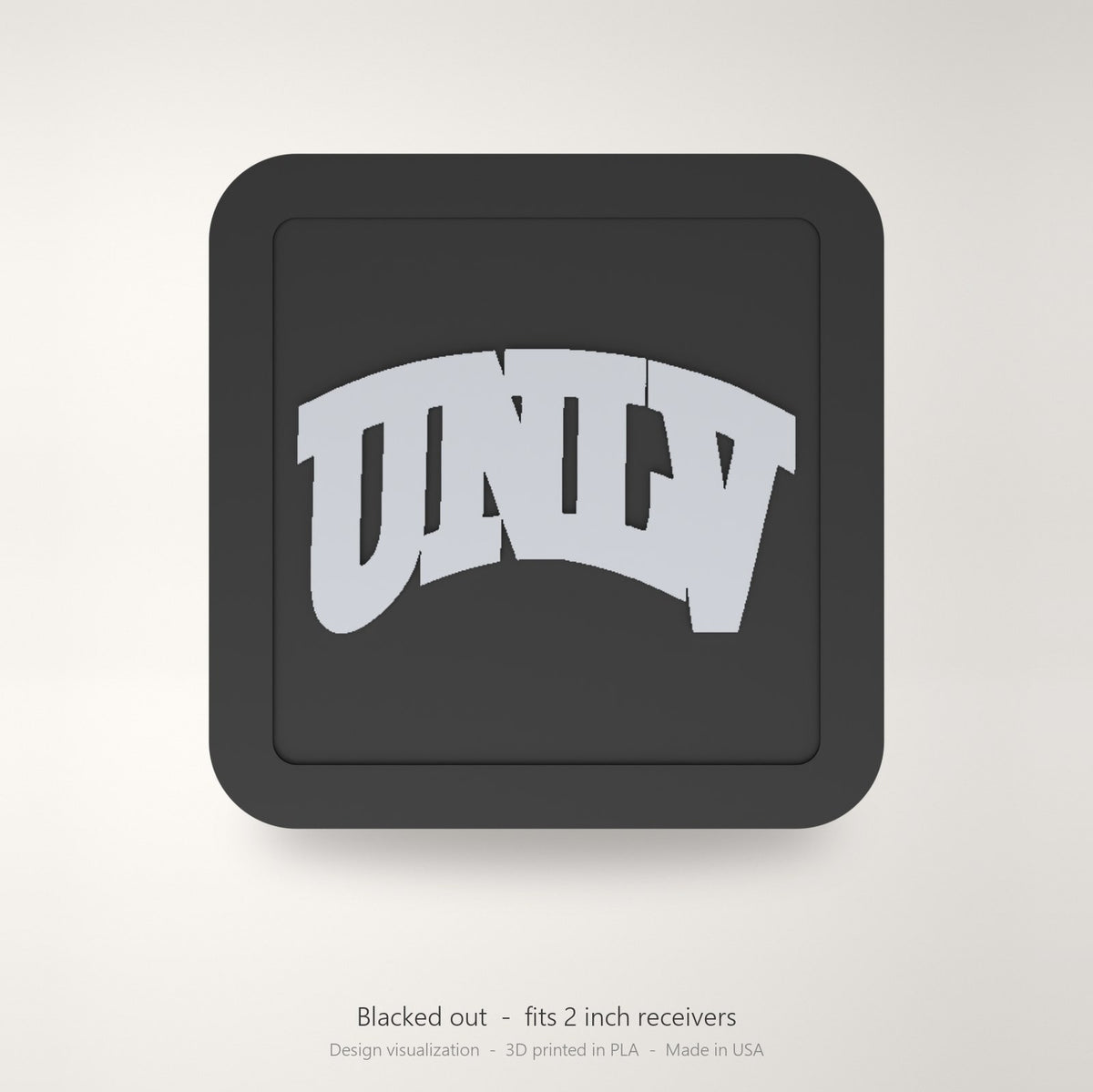 UNLV Rebels Blackout Trailer Hitch Cover 2 Inch Receiver Black