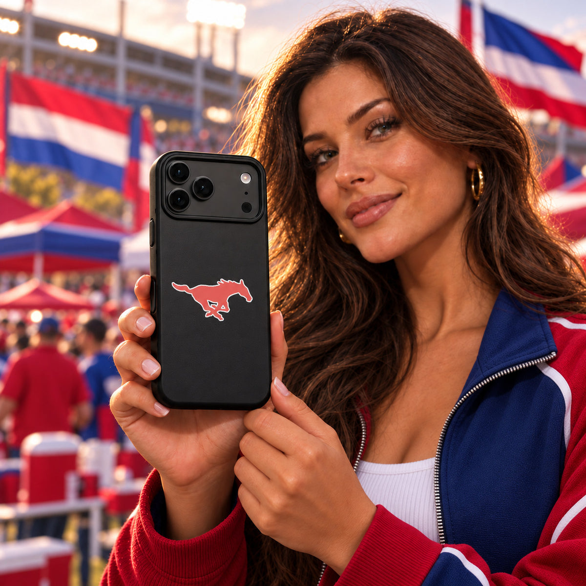 SMU Mustangs Phone Case Cover iPhone 17 Pro Max Samsung Galaxy S26 Slim