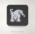 Memphis Tigers Blackout Trailer Hitch Cover 2 Inch Receiver Black