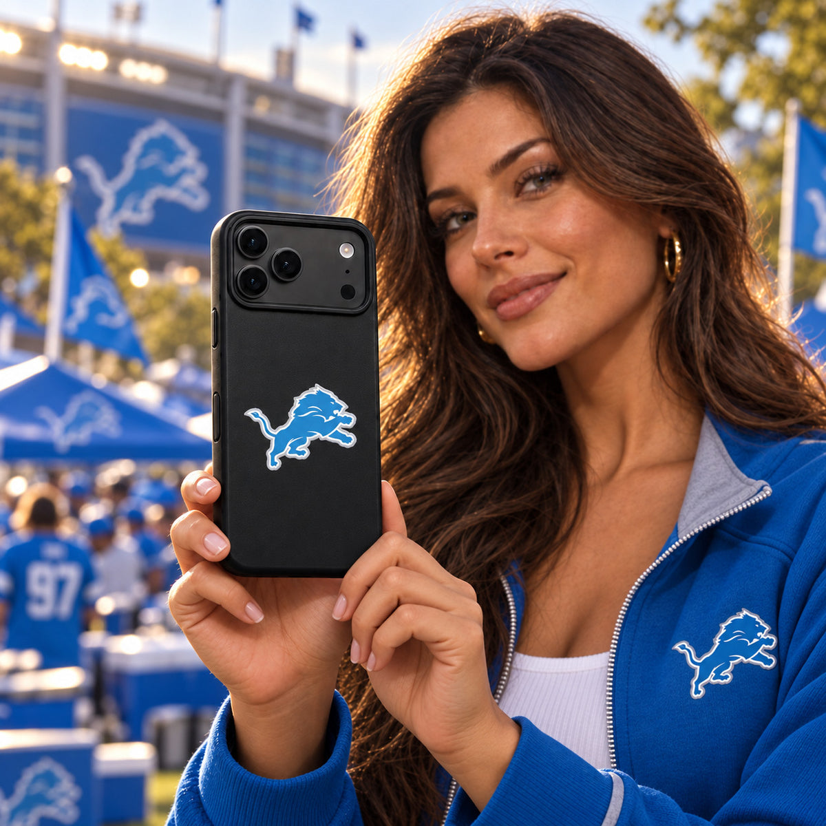 Detroit Lions Phone Case Cover iPhone 17 Pro Max Samsung Galaxy S26 Slim