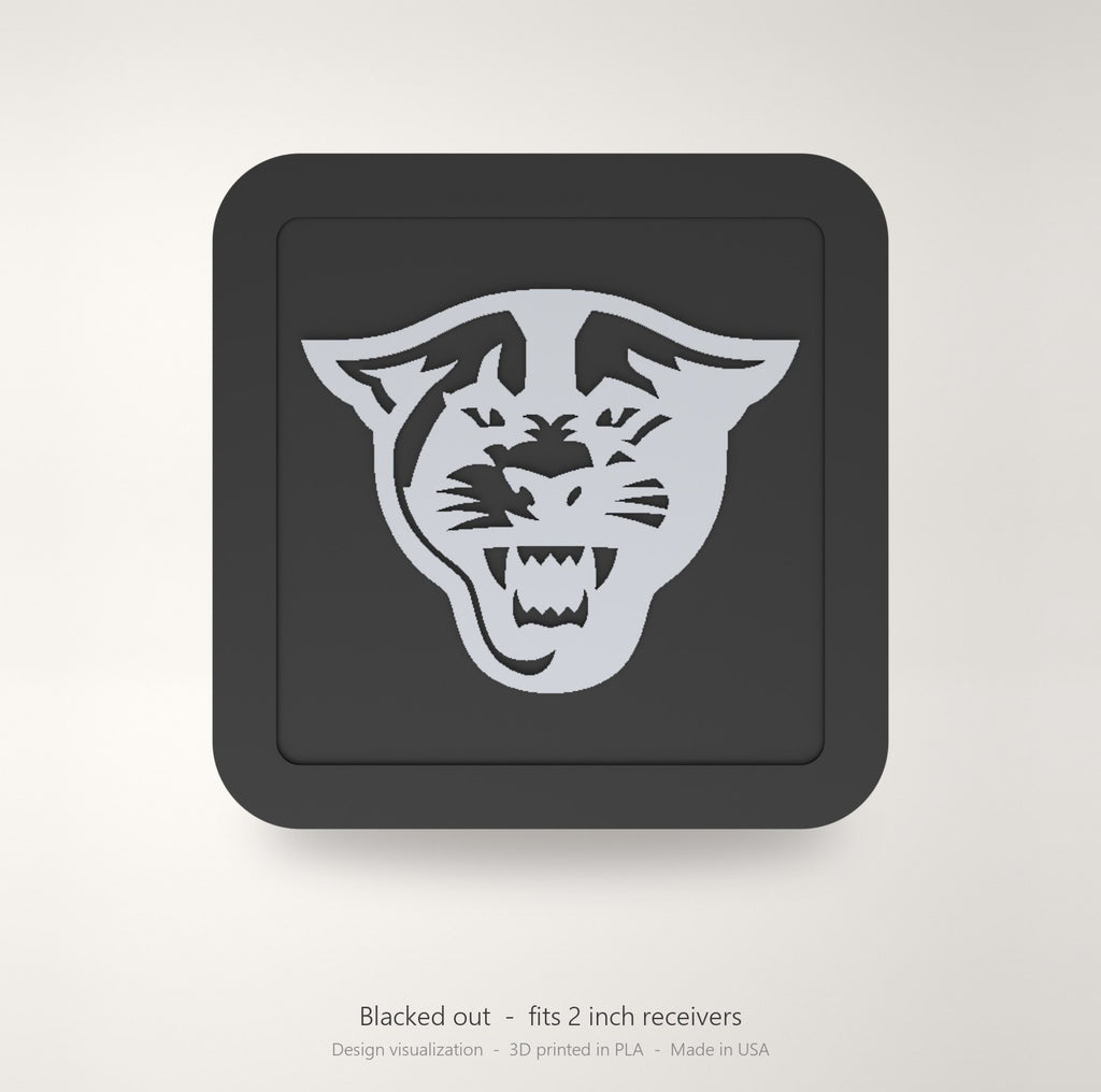 Georgia State Panthers Blackout Trailer Hitch Cover 2 Inch Receiver