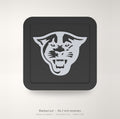 Georgia State Panthers Blackout Trailer Hitch Cover 2 Inch Receiver
