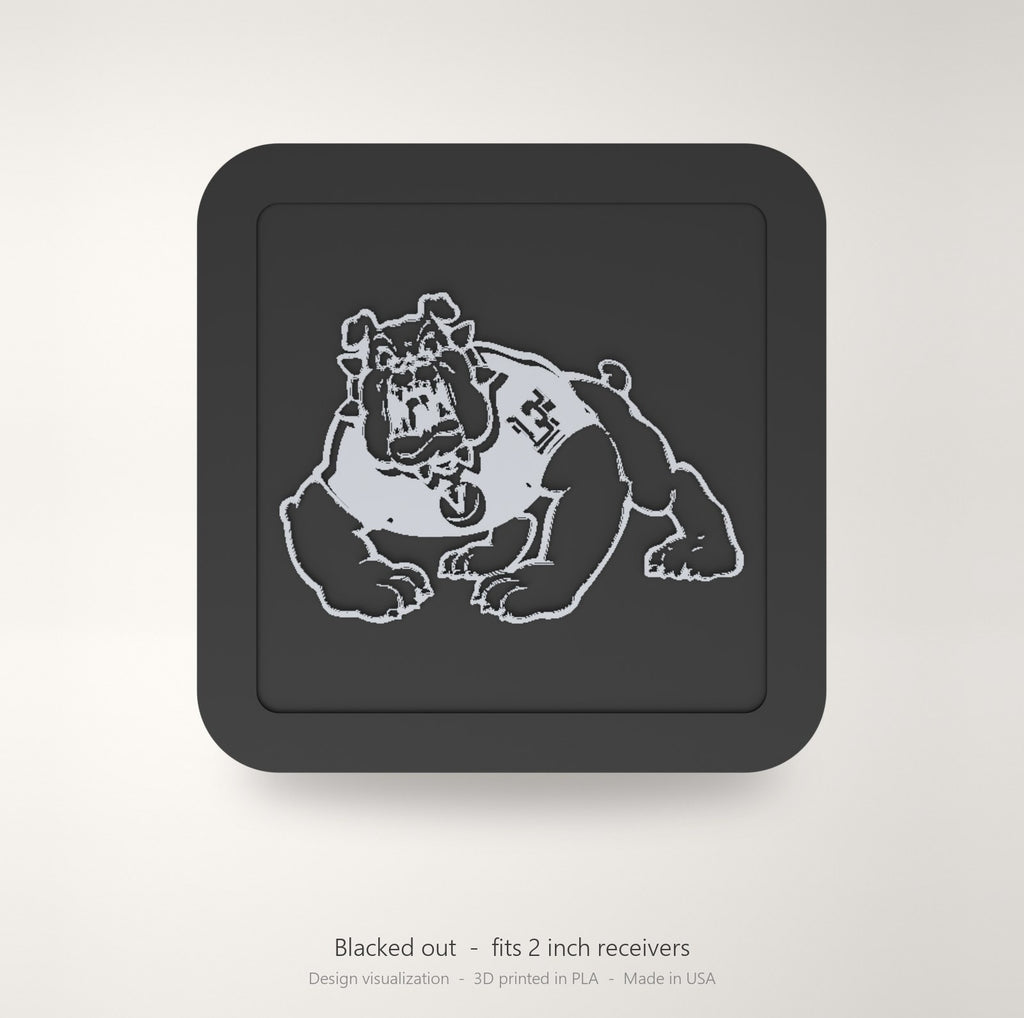 Fresno State Bulldogs Blackout Trailer Hitch Cover 2 Inch Receiver