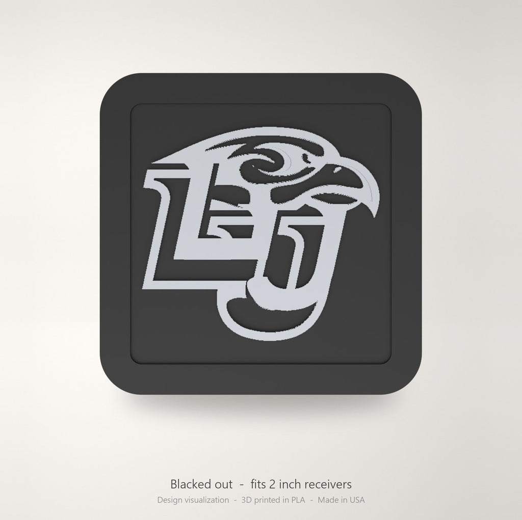 Liberty Flames Blackout Trailer Hitch Cover 2 Inch Receiver Black