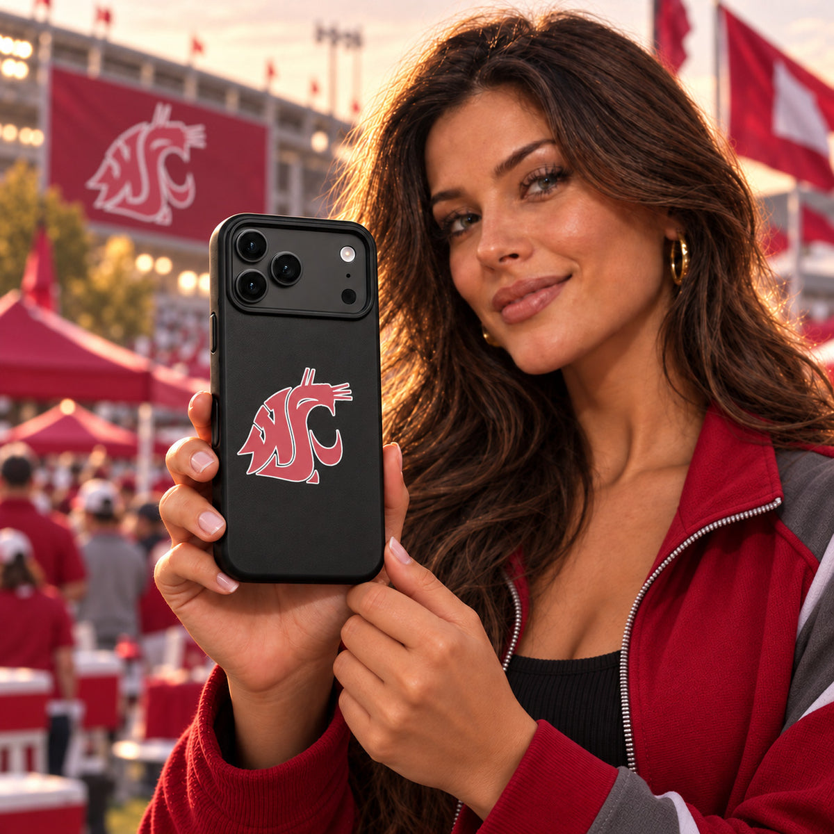 Washington State Cougars Phone Case Cover iPhone 17 Pro Max Samsung Galaxy S26