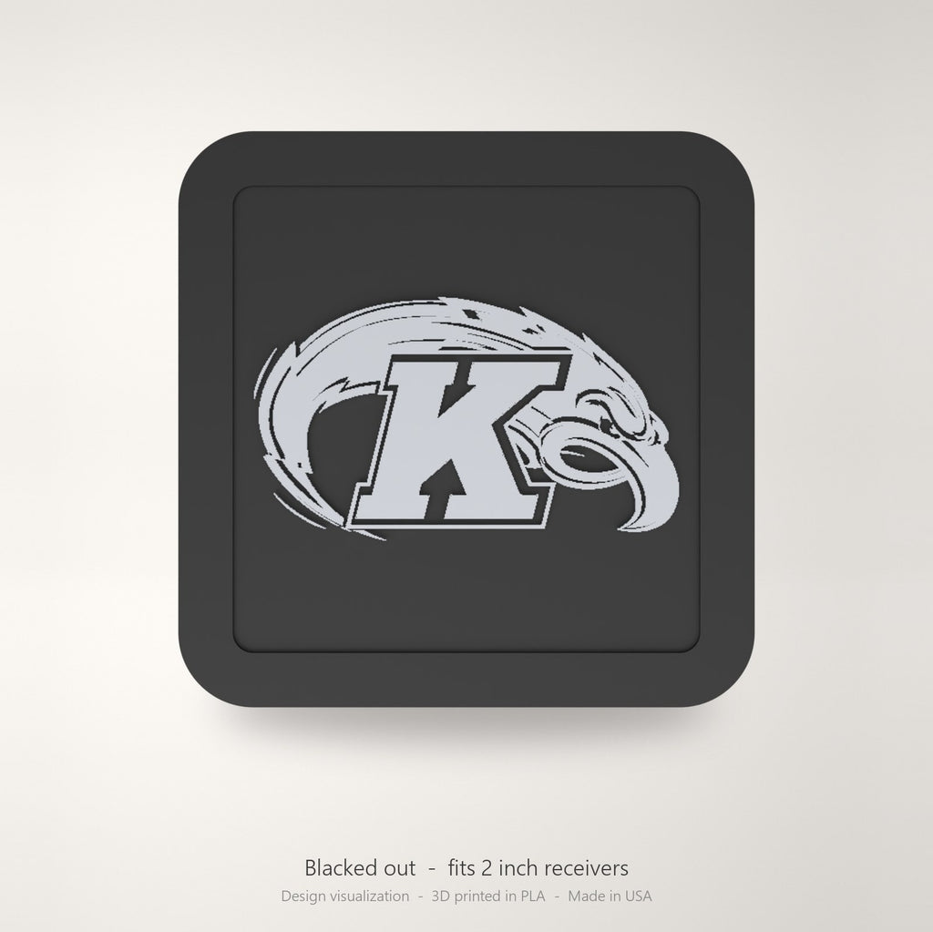 Kent State Golden Flashes Blackout Trailer Hitch Cover 2 Inch Receiver