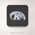 Kent State Golden Flashes Blackout Trailer Hitch Cover 2 Inch Receiver