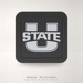 Utah State Aggies Blackout Trailer Hitch Cover 2 Inch Receiver Black