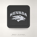 Nevada Wolf Pack Blackout Trailer Hitch Cover 2 Inch Receiver Black