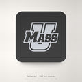 Massachusetts Minutemen UMass Blackout Trailer Hitch Cover 2 Inch Receiver