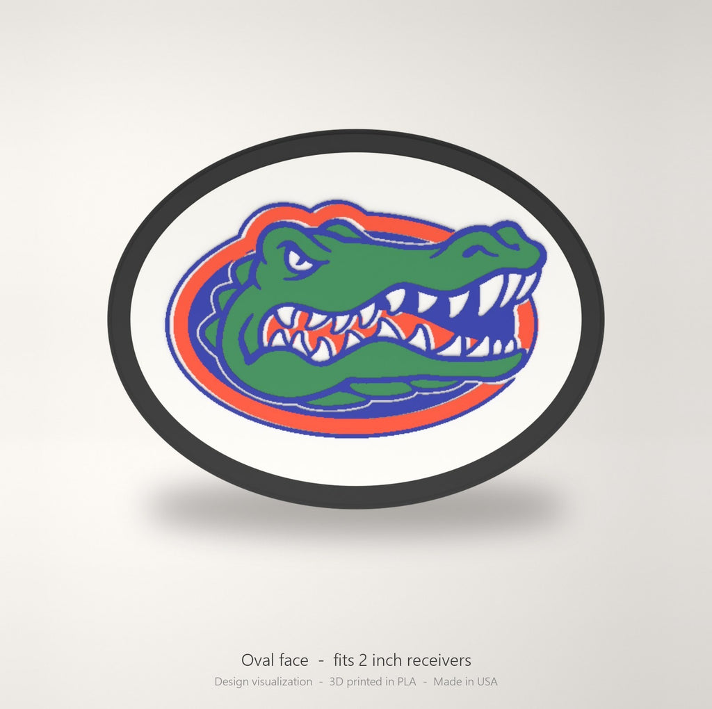Florida Gators UF Trailer Hitch Cover 2 Inch Receiver Blackout Oval
