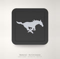 SMU Mustangs Blackout Trailer Hitch Cover 2 Inch Receiver Black