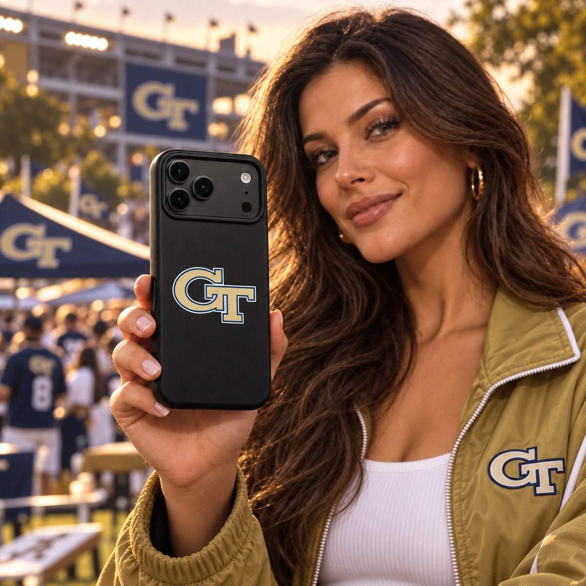 Georgia Tech Yellow Jackets Case for iPhone 17 Pro Max Samsung Phone Case Cover