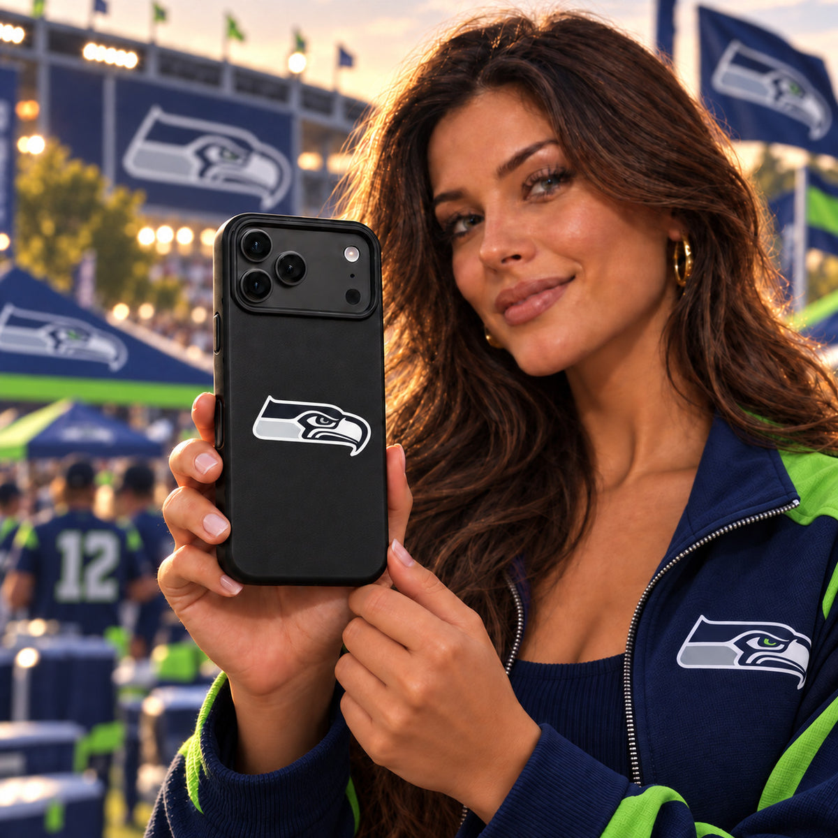 Seattle Seahawks Phone Case Cover iPhone 17 Pro Max Samsung Galaxy S26 Slim