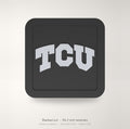 TCU Horned Frogs Blackout Trailer Hitch Cover 2 Inch Receiver Black