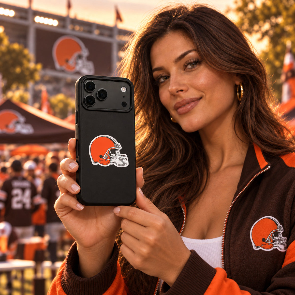 Cleveland Browns Phone Case Cover iPhone 17 Pro Max Samsung Galaxy S26 Slim