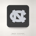 North Carolina Tar Heels UNC Blackout Trailer Hitch Cover 2 Inch Receiver