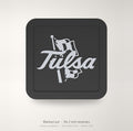 Tulsa Golden Hurricane Blackout Trailer Hitch Cover 2 Inch Receiver