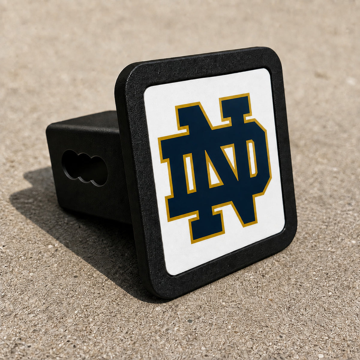 Notre Dame Fighting Irish Trailer Hitch Cover 2 Inch Receiver Blackout