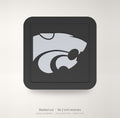 Kansas State Wildcats Blackout Trailer Hitch Cover 2 Inch Receiver